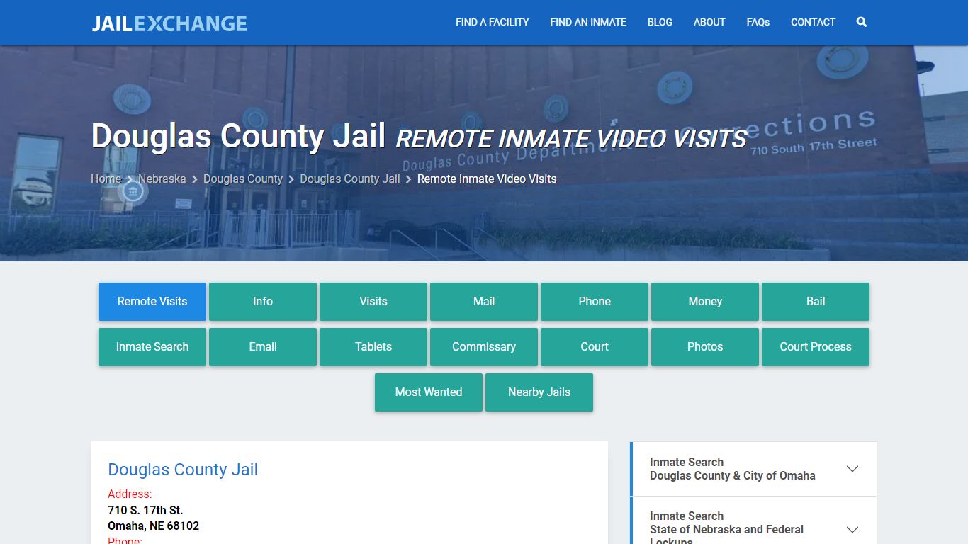 Video Visitation - Douglas County Jail, NE - Jail Exchange