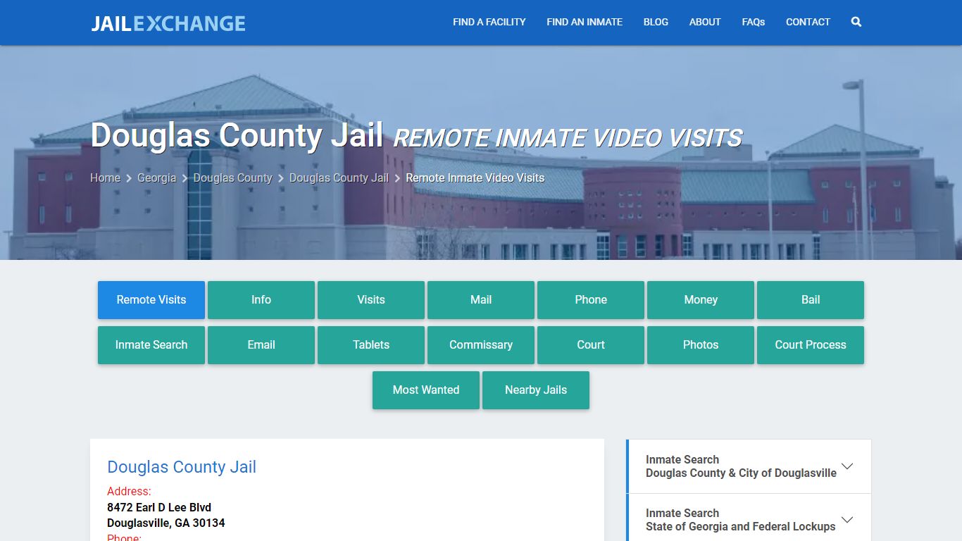 Video Visitation - Douglas County Jail, GA - Jail Exchange