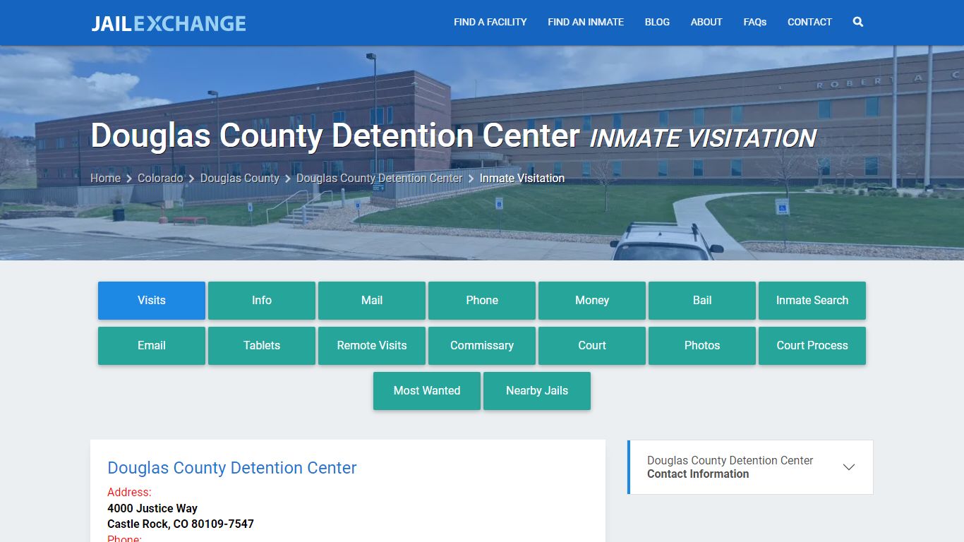 Inmate Visitation - Douglas County Detention Center, CO - Jail Exchange